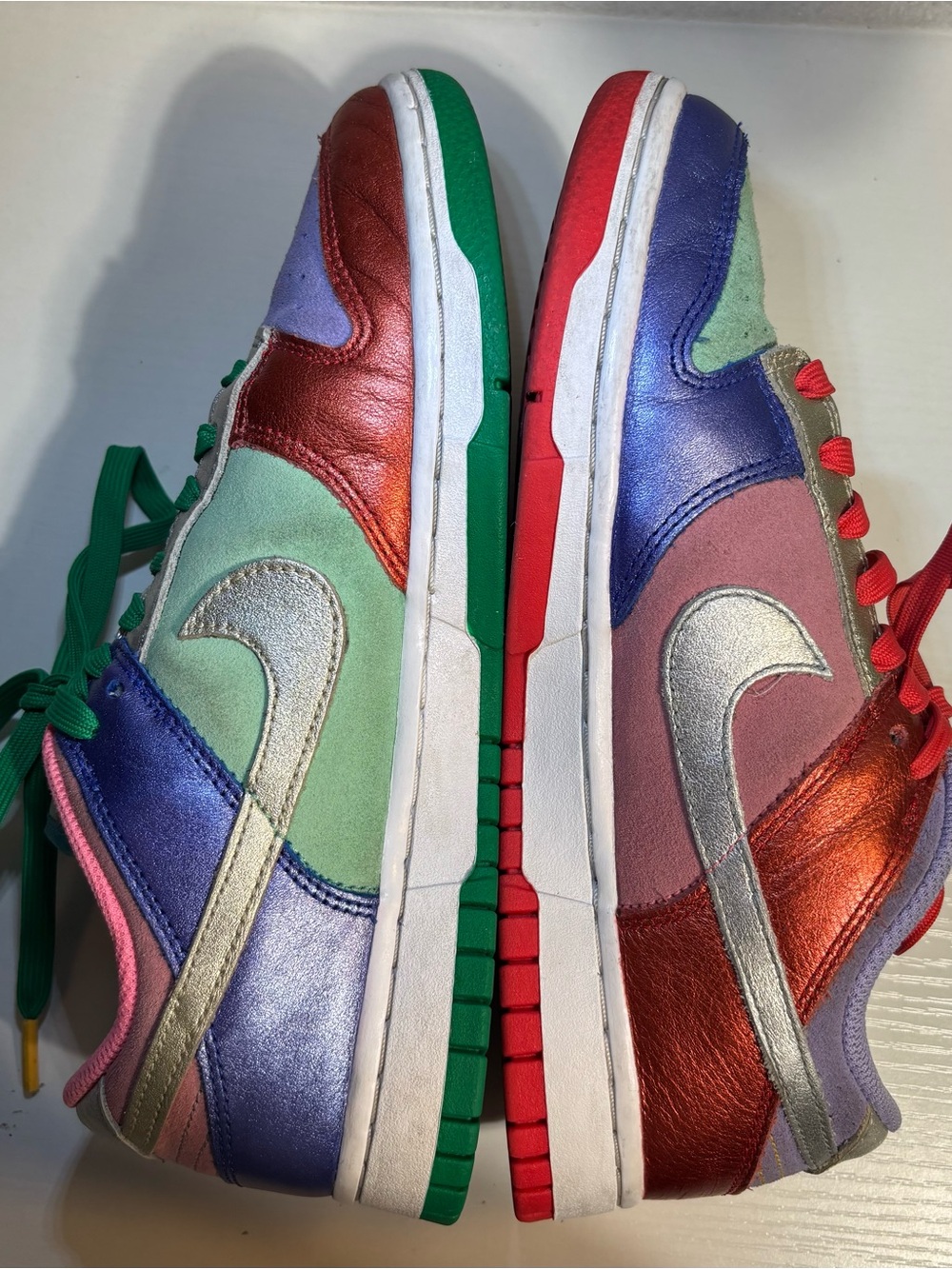 Nike Dunk Low Sunset Pulse Women’s 8 Colorful Metallic Sneakers - Picture 8 of 10